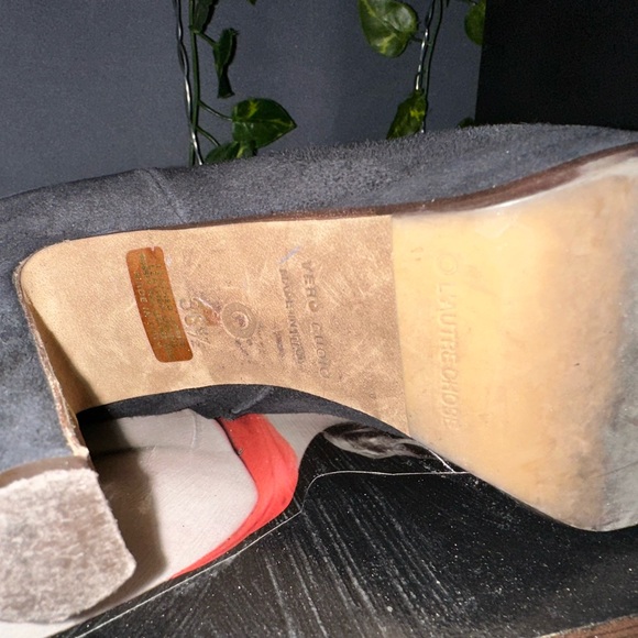 Women’s black l’autre chose brand high heeled booties size 8  zip close - Picture 4 of 7